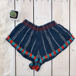 Piper by Townsen | Blue Striped Flowy Bloom Shorts